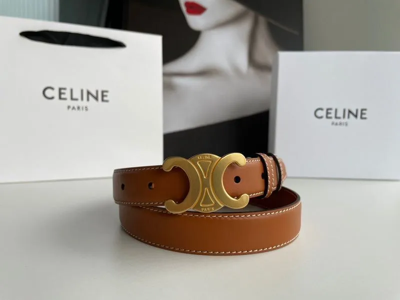 Celine Brand Premium Series Brown Belt With Brand Box