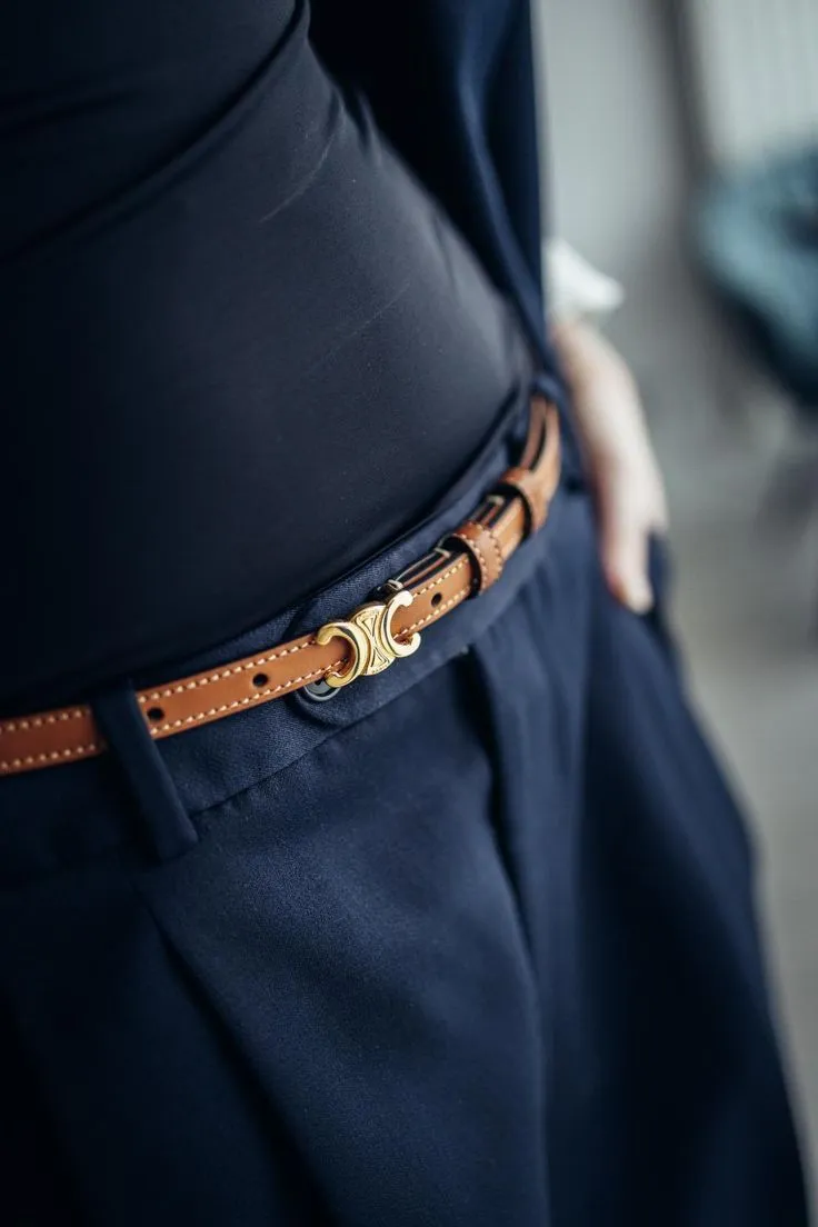 Celine Brand Premium Series Brown Belt With Brand Box