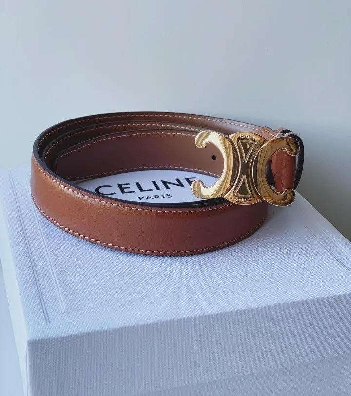 Celine Brand Premium Series Brown Belt With Brand Box