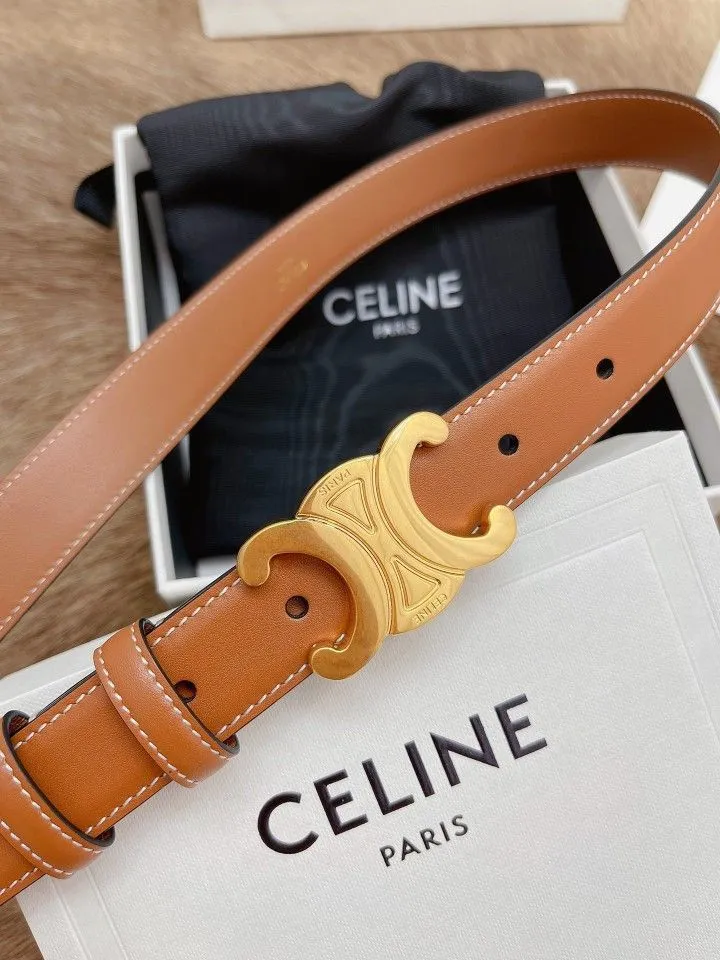 Celine Brand Premium Series Brown Belt With Brand Box