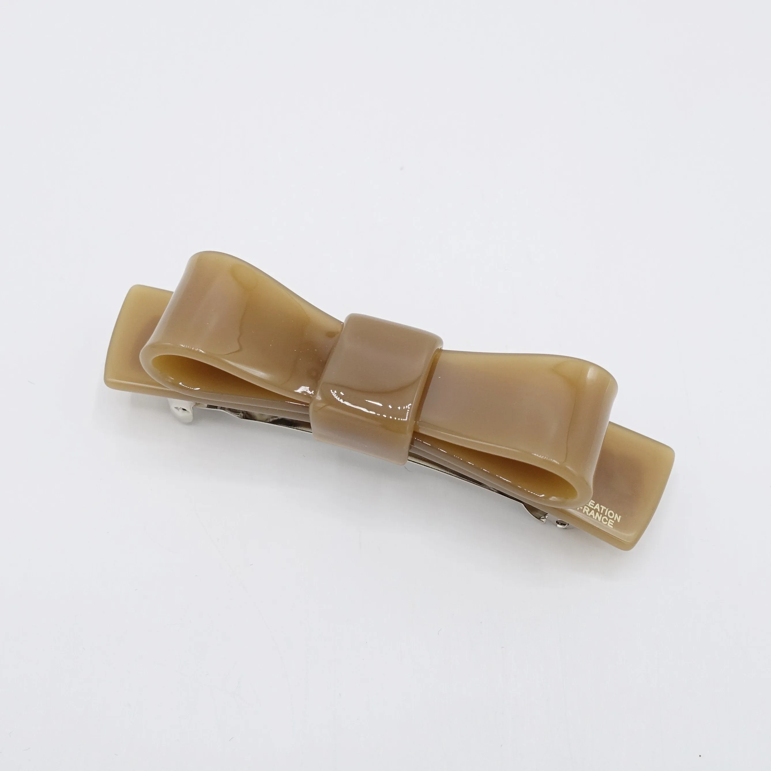 cellulose acetate bow hair barrette