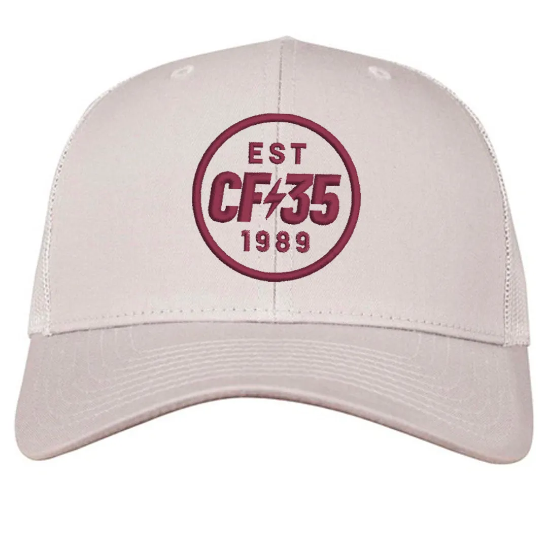 Centreforce Trucker - Silver & Maroon