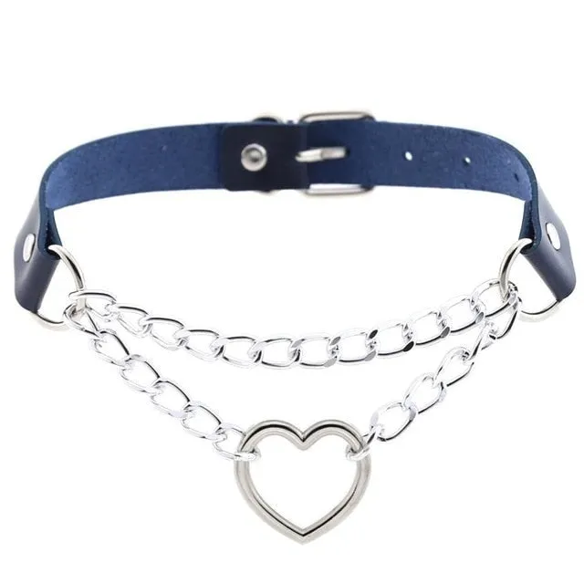 Chained Valentine Choker (15 Colors)