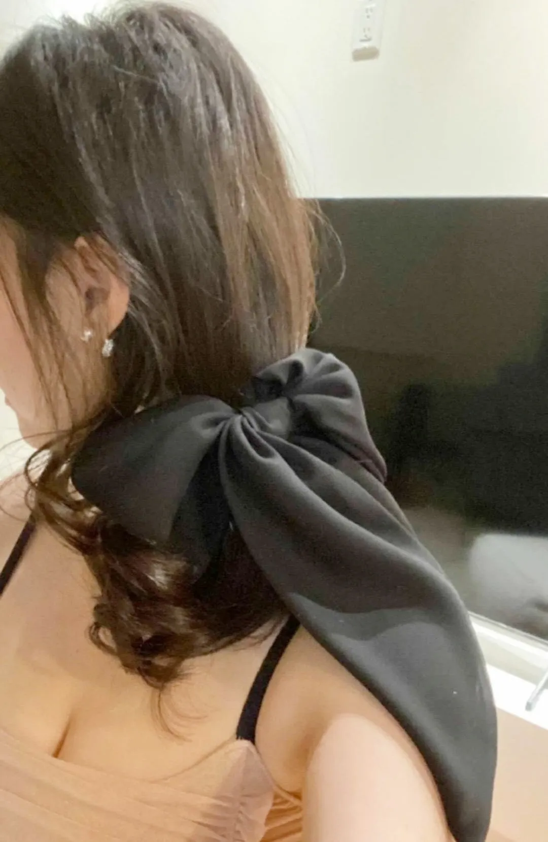 chiffon giant hair bow for women