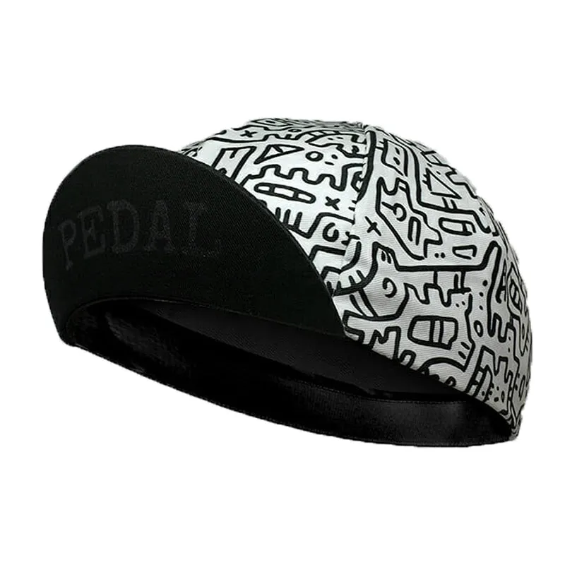 Classic Colorful Cartoon Polyester Cycling  Caps Men's And Women's Wear Summer Quick Drying Sports Bicycle Hats Cool