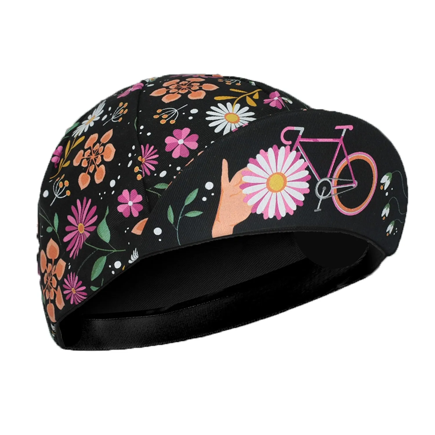 Classic Colorful Cartoon Polyester Cycling  Caps Men's And Women's Wear Summer Quick Drying Sports Bicycle Hats Cool