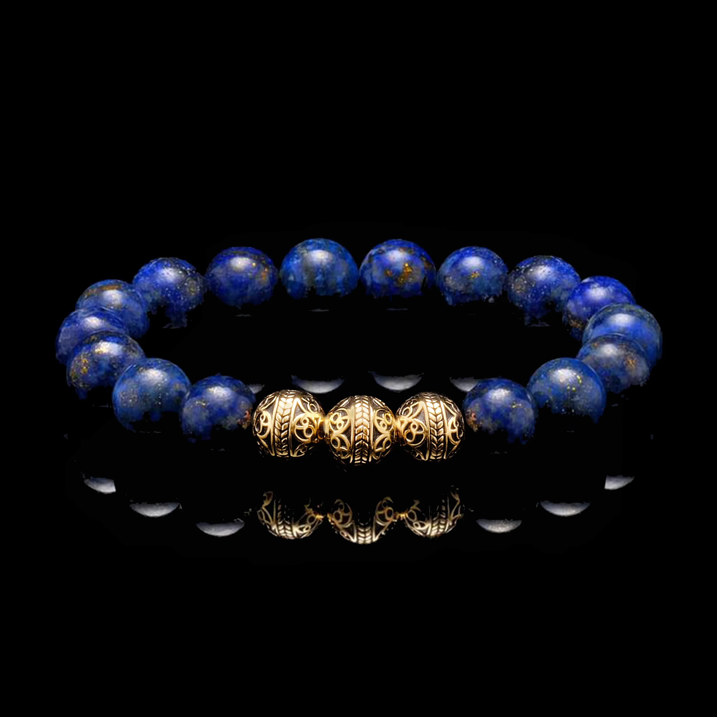 Classic Gold Lapis Lazuli Bracelet