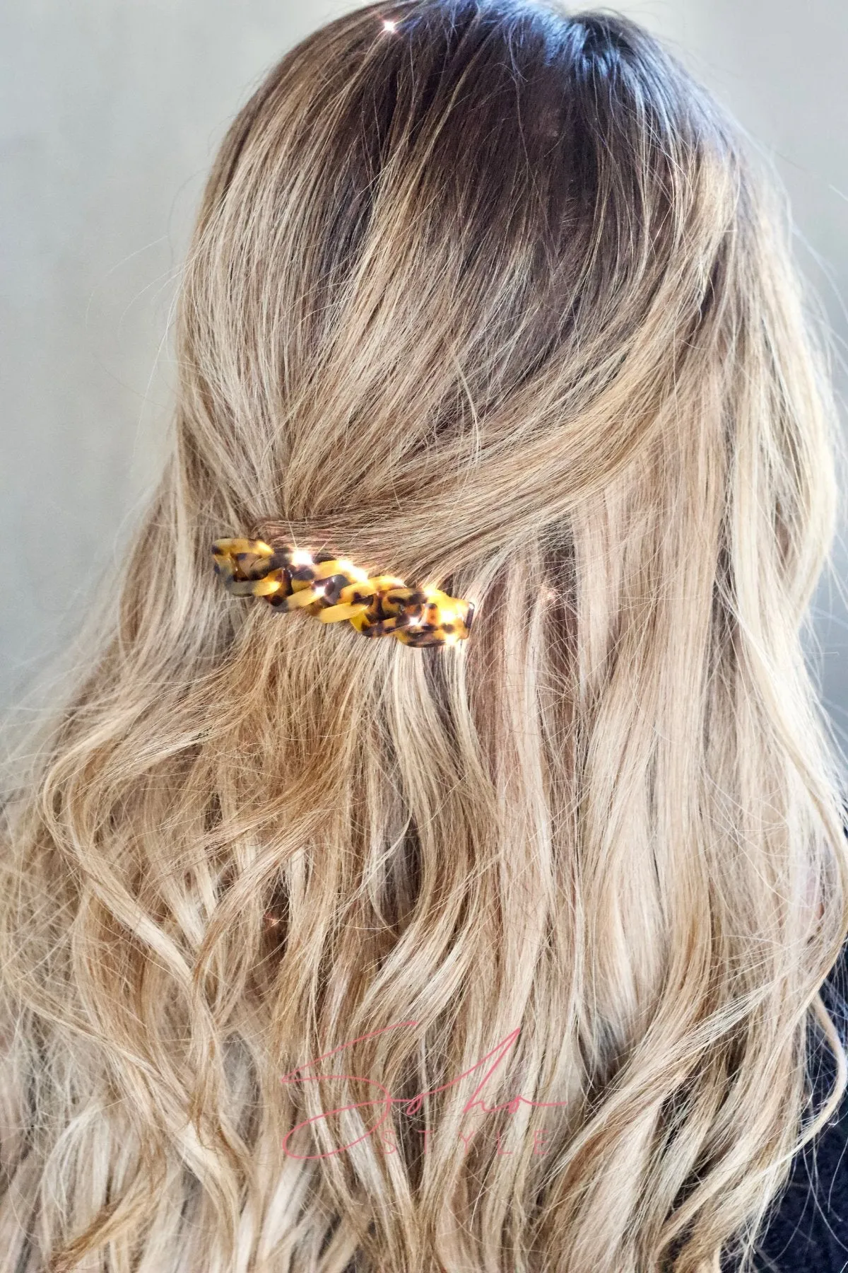 Classic Pretzel Leopard Barrette