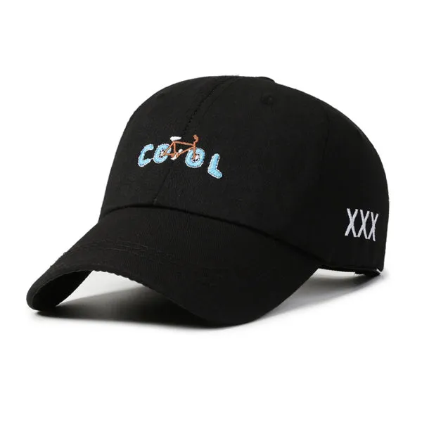 Cool Embroidery Black/Yellow Adjustable Baseball Cap Cool刺繡黑色/黃色可調節棒球帽