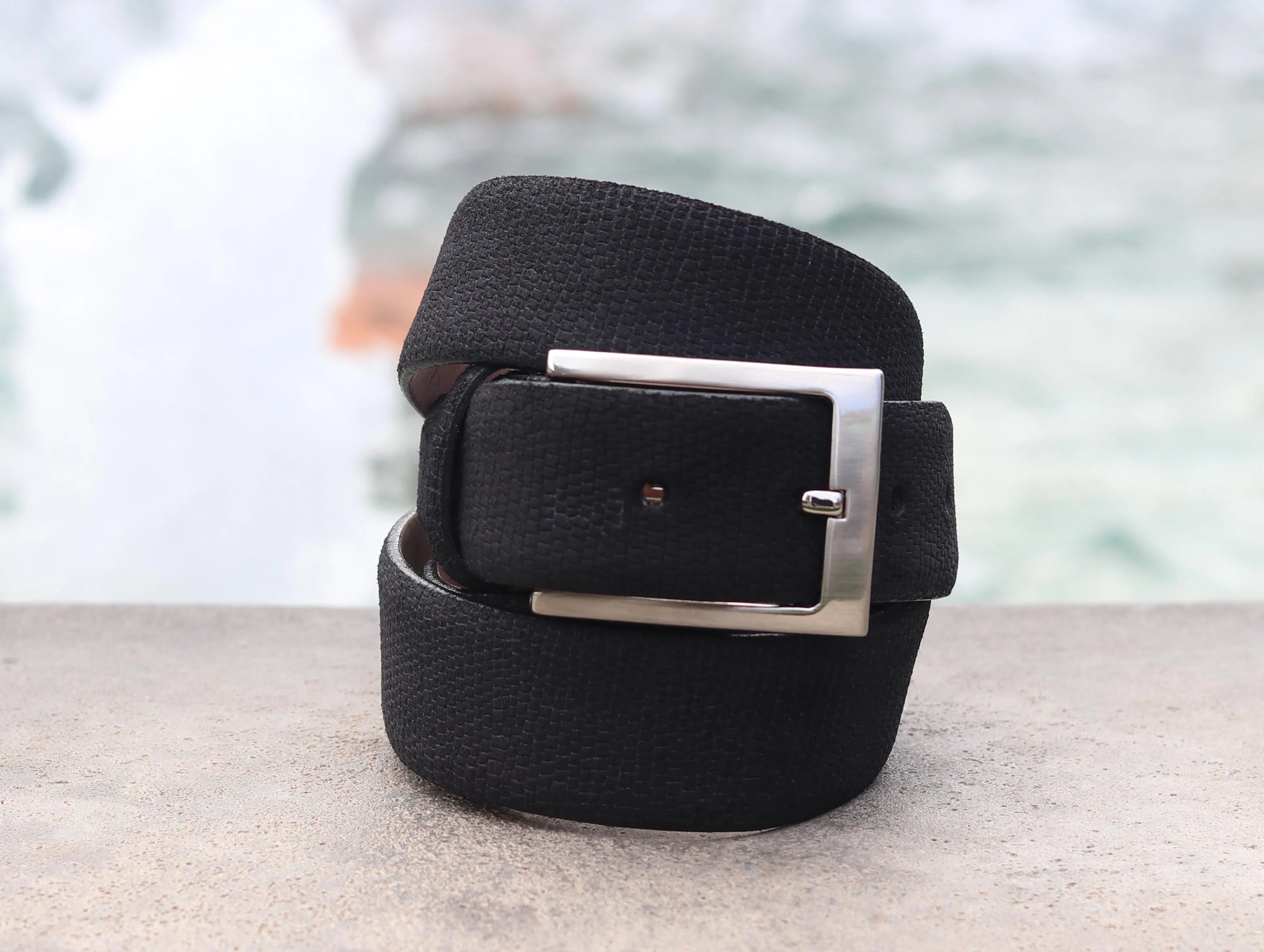 Corrente Suede Belt Black