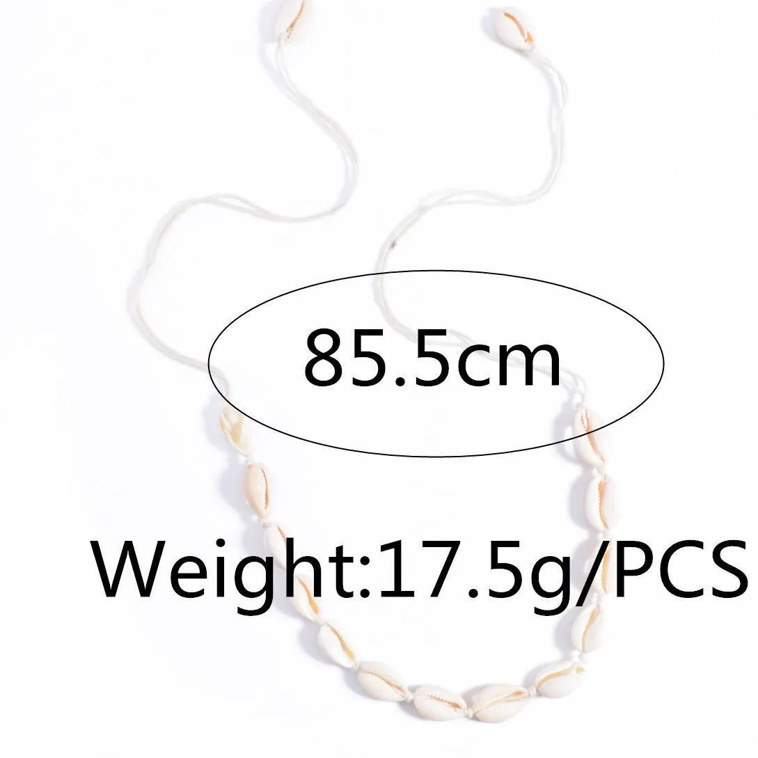 Cowrie Shell Choker Natural Mermaid Jewelry Adjustable Tie Seashell Necklace Festival Favorite