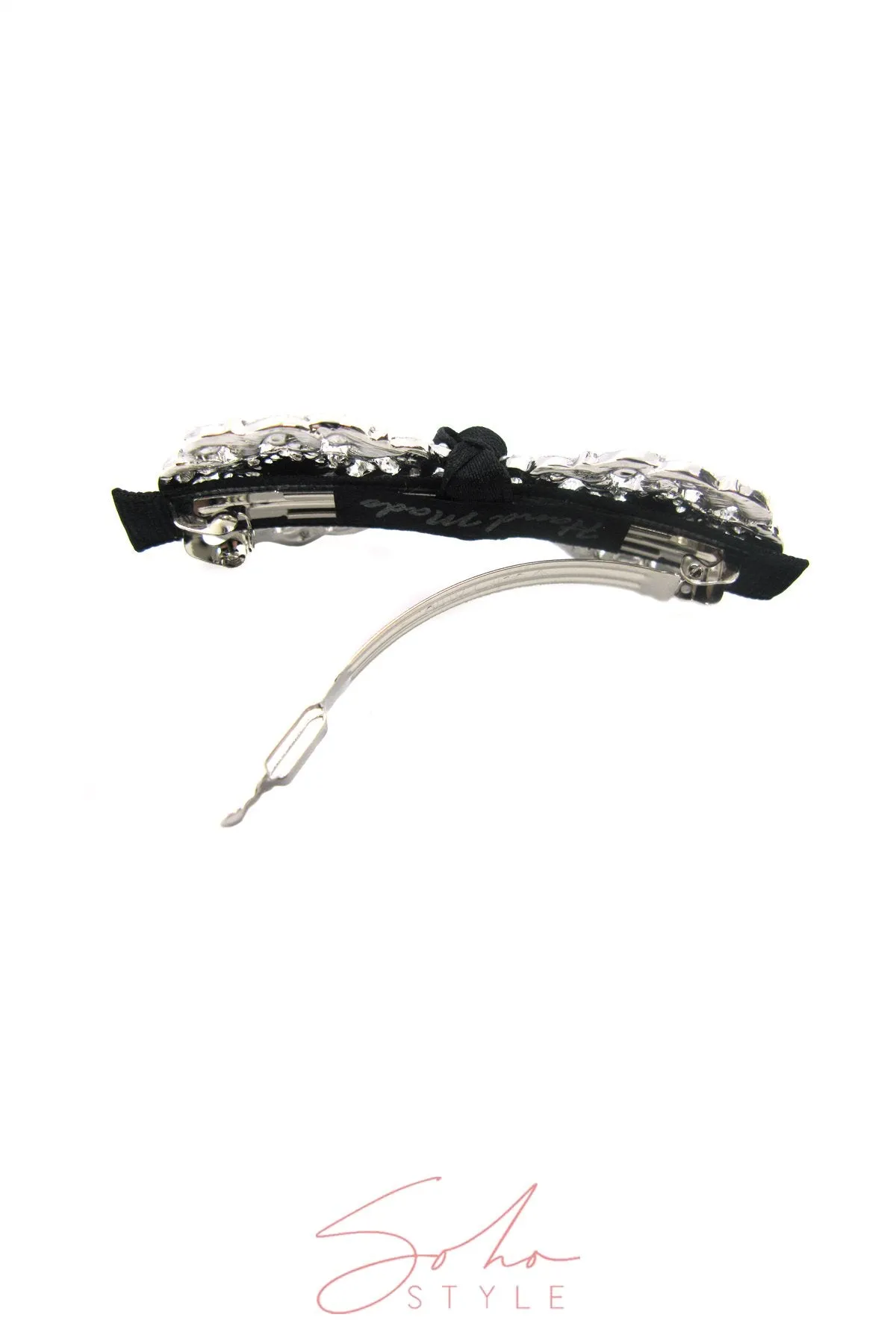 CRYSTAL BOW BARRETTE