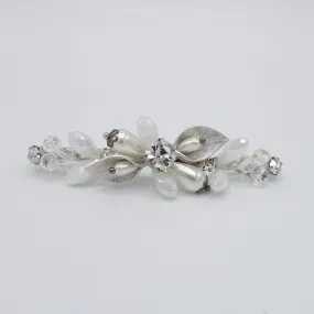 crystal branch jeweled hair barrette