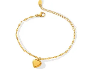 Dainty Puffy Heart Bracelet