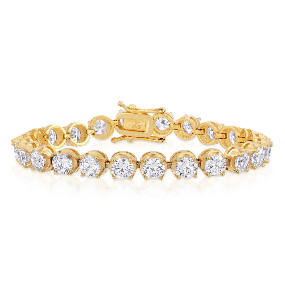 Diamond Buttercup Tennis Bracelet 4mm