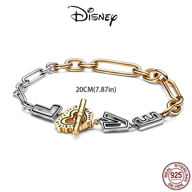 Disney Hot Sale Heart Snake Chain Bracelets