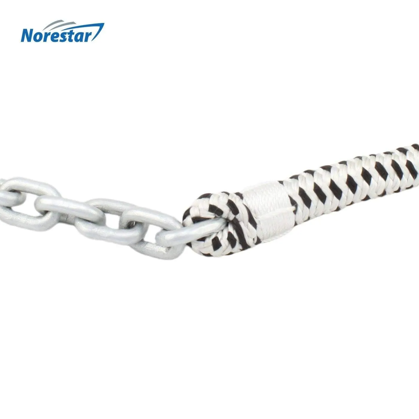 Double-Braided Nylon Windlass Rope & Galvanized Chain (Prespliced 1/4" HT G4 Chain)