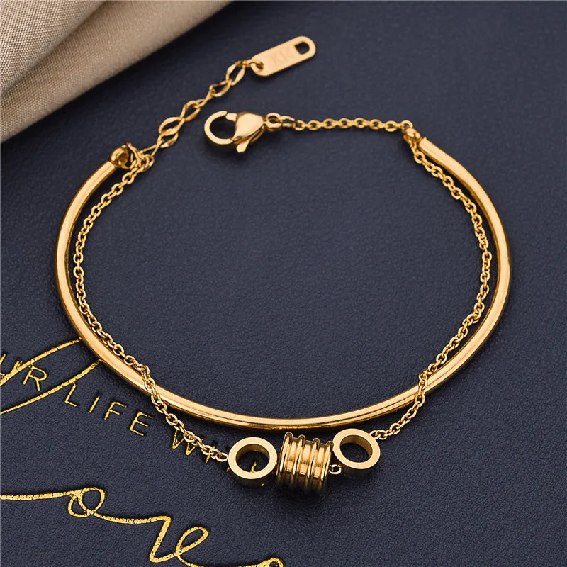 Double Layer Dynamic Waist Bracelet