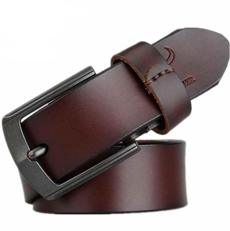 Dynamic buckle leather belt belt