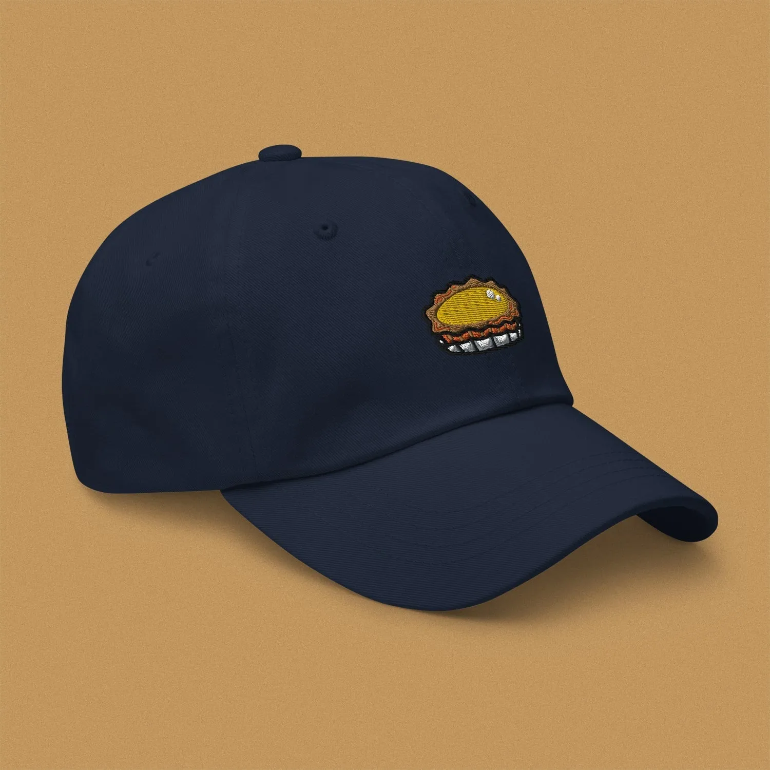 Egg Tart Embroidered Cap