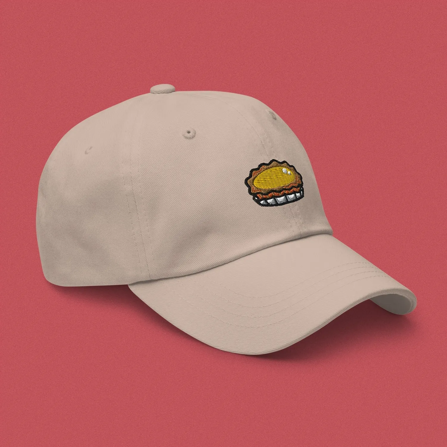 Egg Tart Embroidered Cap