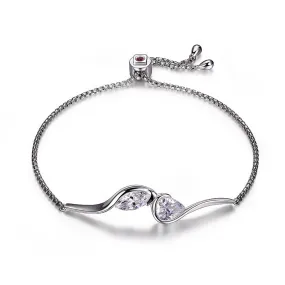 ELLE™  "MOI ET TOI" ZIRCON BOLO BRACELET