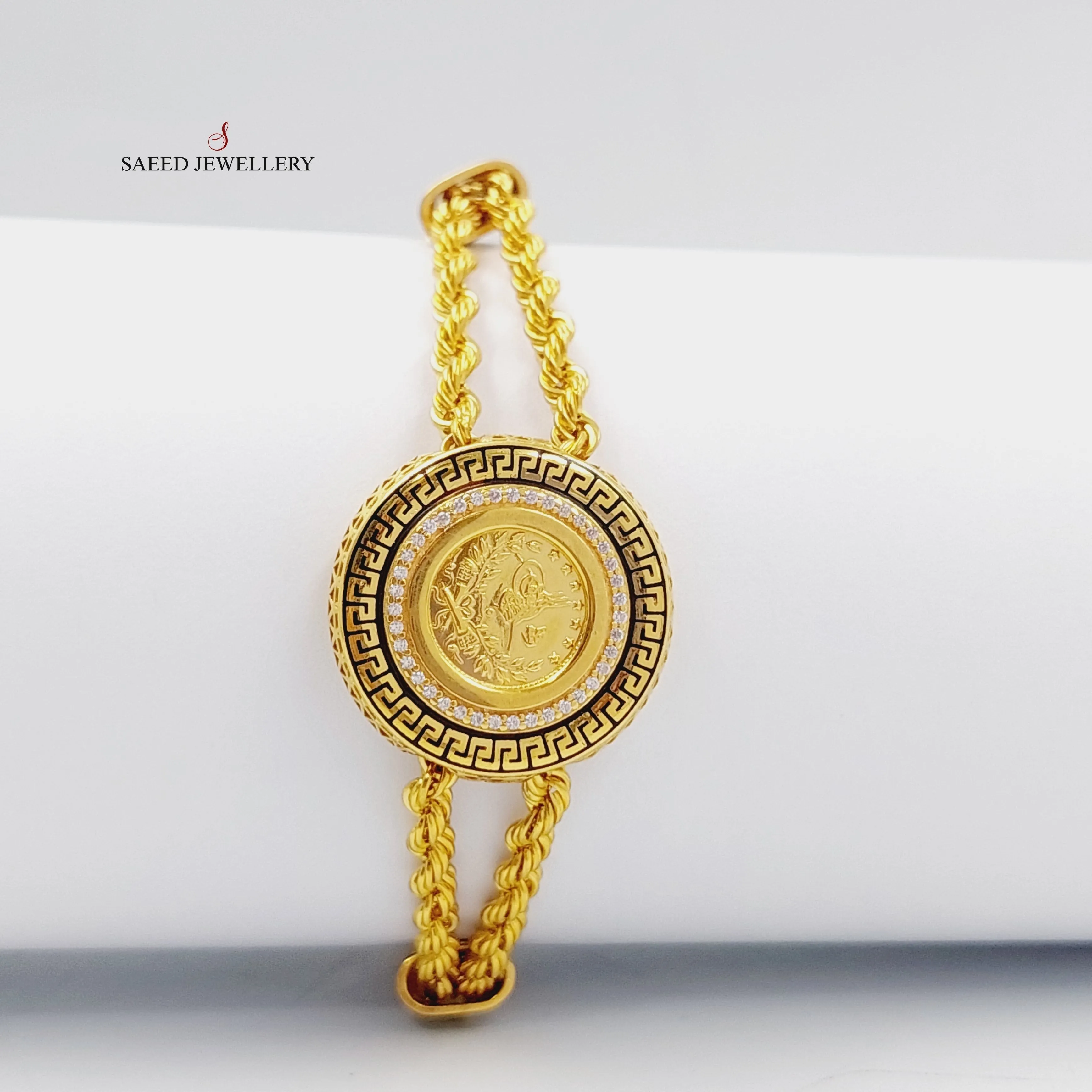 Enameled & Zircon Studded Rashadi Bracelet