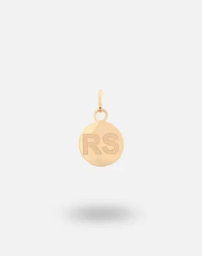 Engravable Disc Charm Pendant