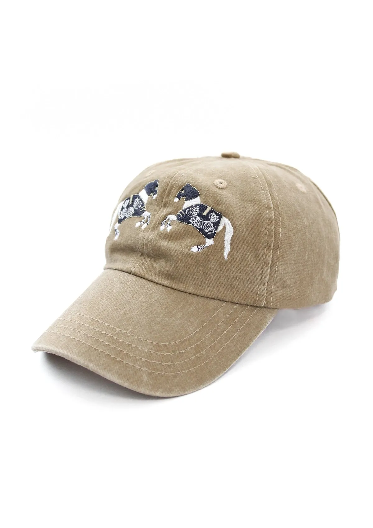 Equestrian Cotton Carousel Cap | Beige