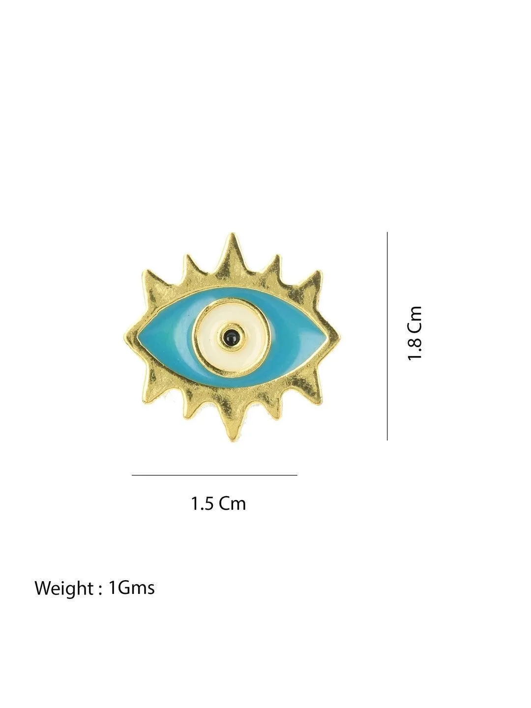 Evil Eye Stud Light Blue