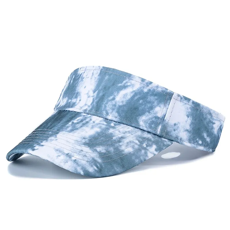 Fashion Women Tie Dye Cap Multicolor Irregular Print Baseball Cap Female Outdoor Streetwear Summer Caps Hats