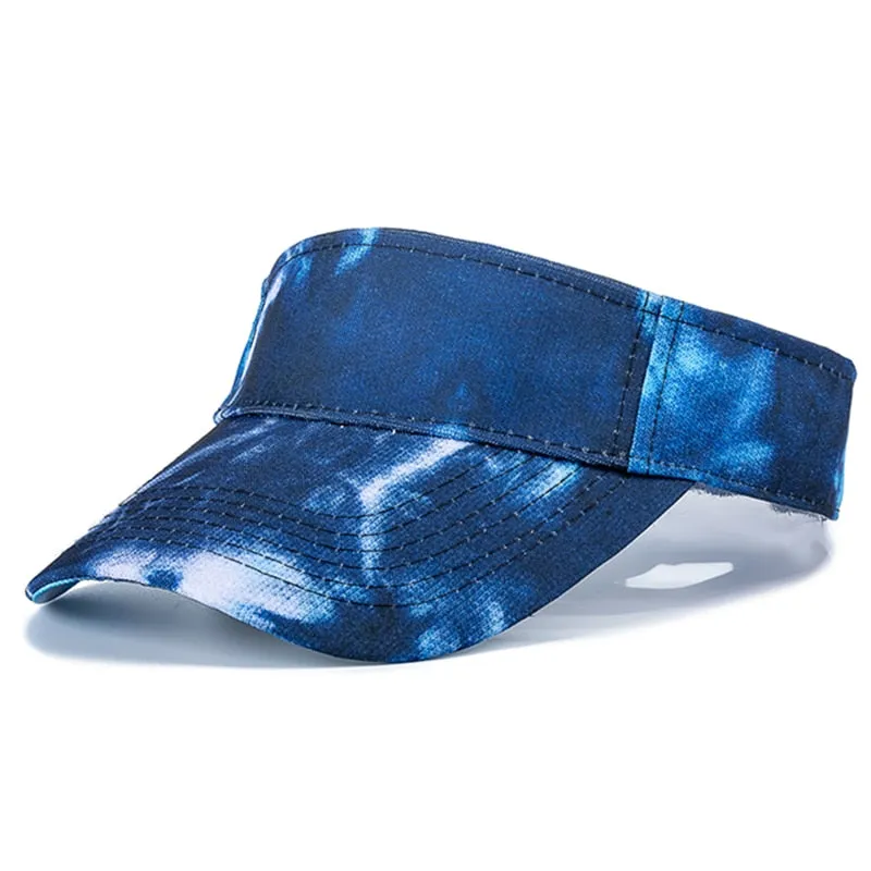 Fashion Women Tie Dye Cap Multicolor Irregular Print Baseball Cap Female Outdoor Streetwear Summer Caps Hats