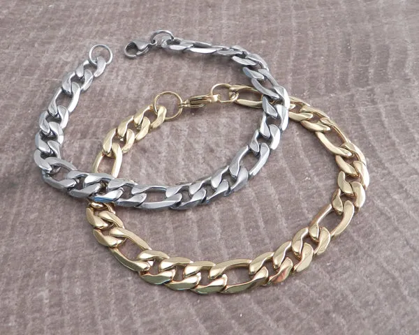 Figaro Chain Stainless Steel Necklace