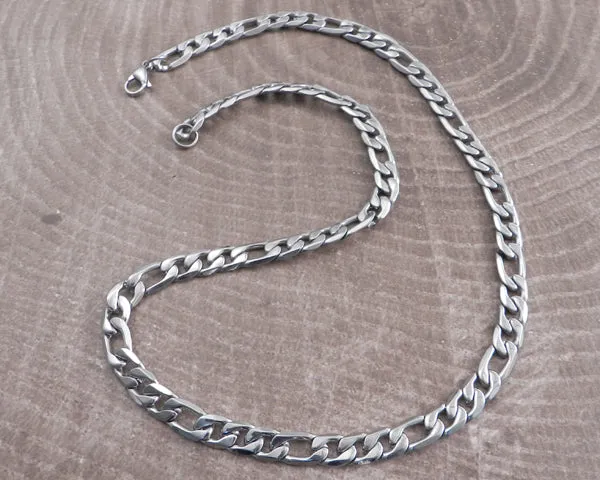 Figaro Chain Stainless Steel Necklace