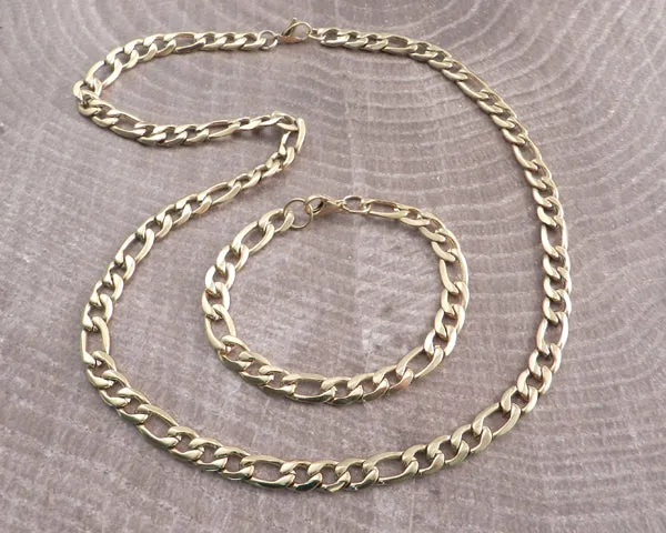 Figaro Chain Stainless Steel Necklace