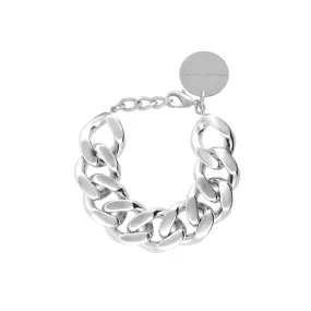 Flat Chain Bracelet Silver