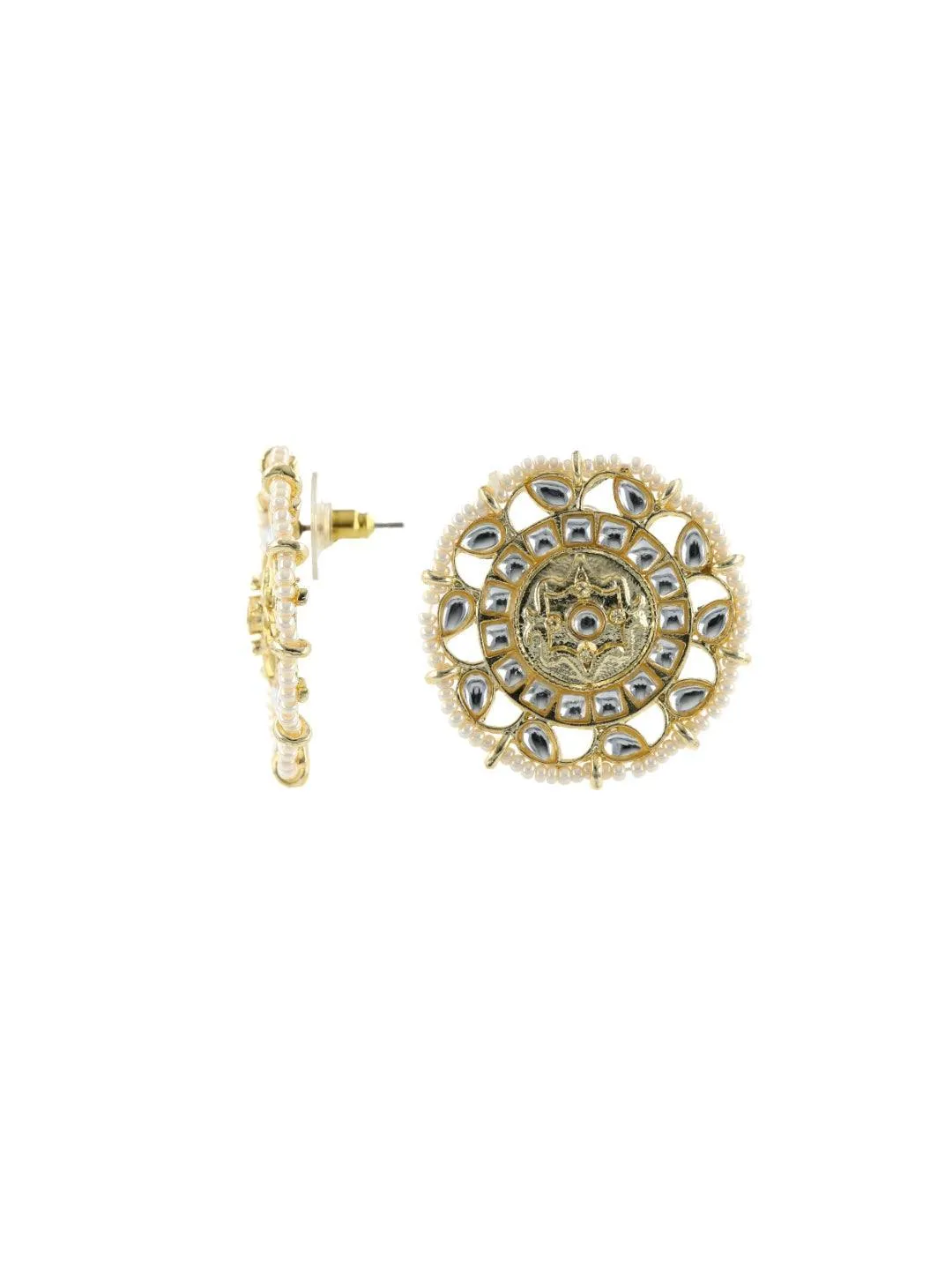 Flower Motti Earrings Gold