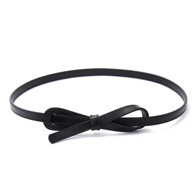 Genuine Leather Knot Waist Belt