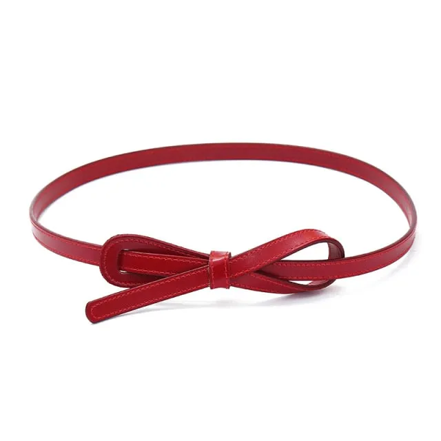 Genuine Leather Knot Waist Belt