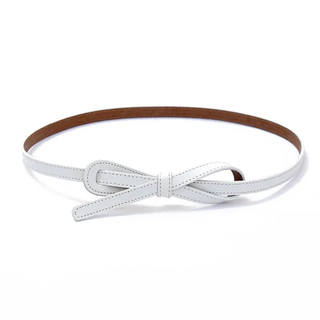 Genuine Leather Knot Waist Belt