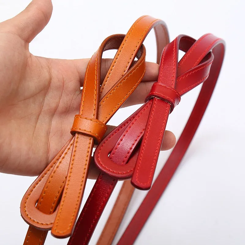 Genuine Leather Knot Waist Belt