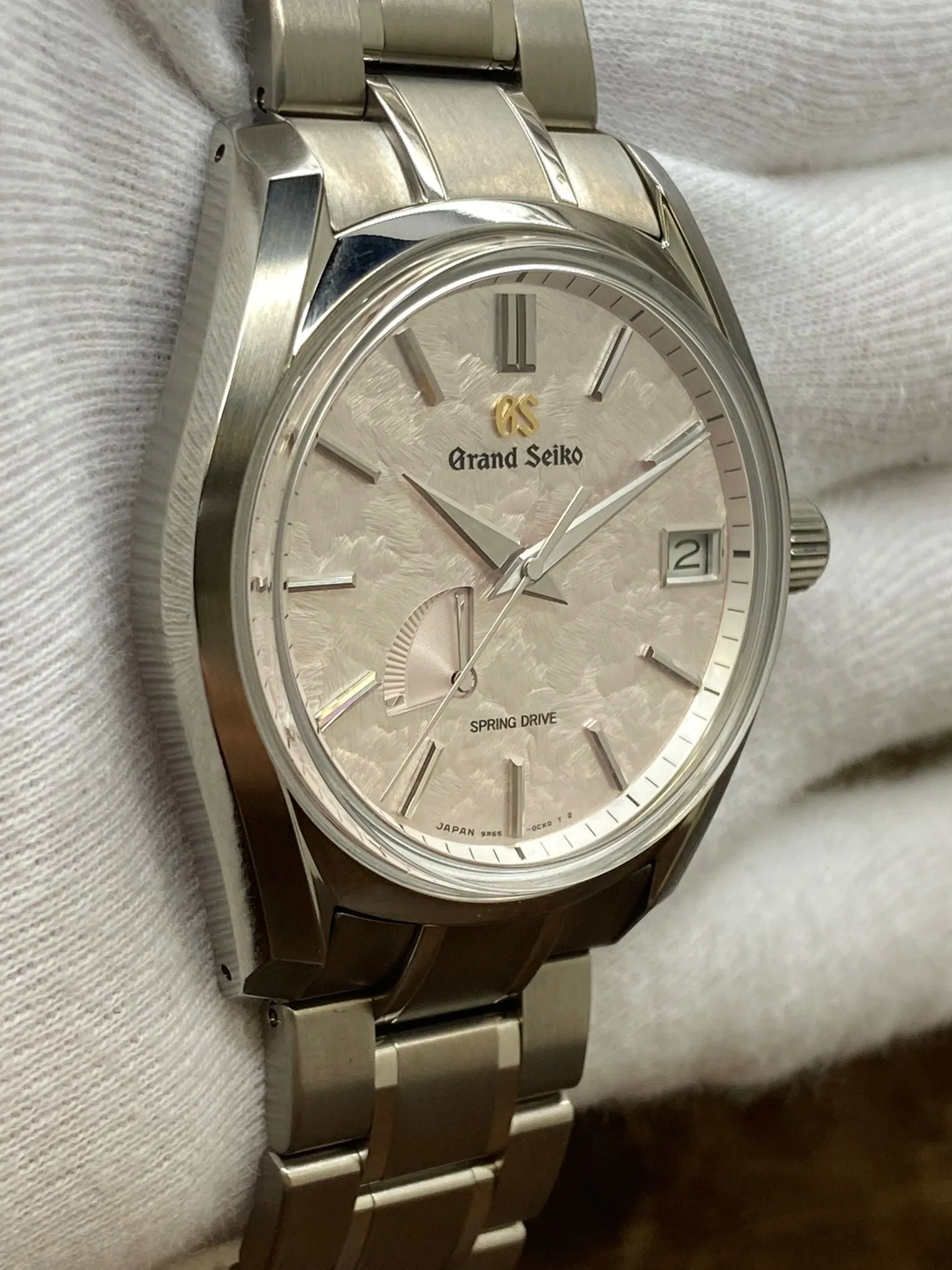 Grand Seiko Heritage Collection Seasons Spring SBGA413 Silver Dial Spring Drive Men's Watch