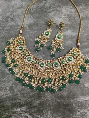 Green Kundan Bridal Necklace Set