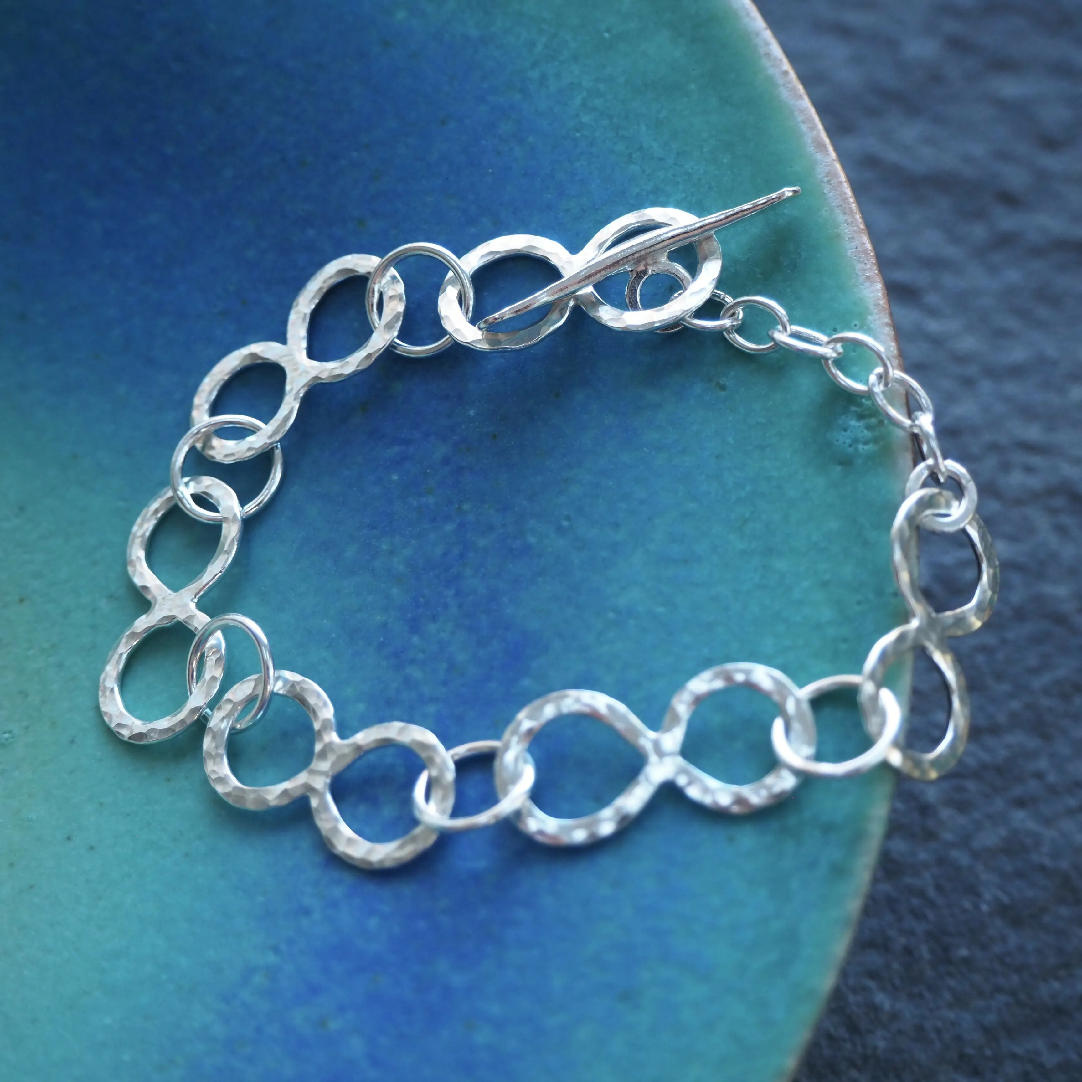 Hallmarked Silver Chain Bracelet - Handmade