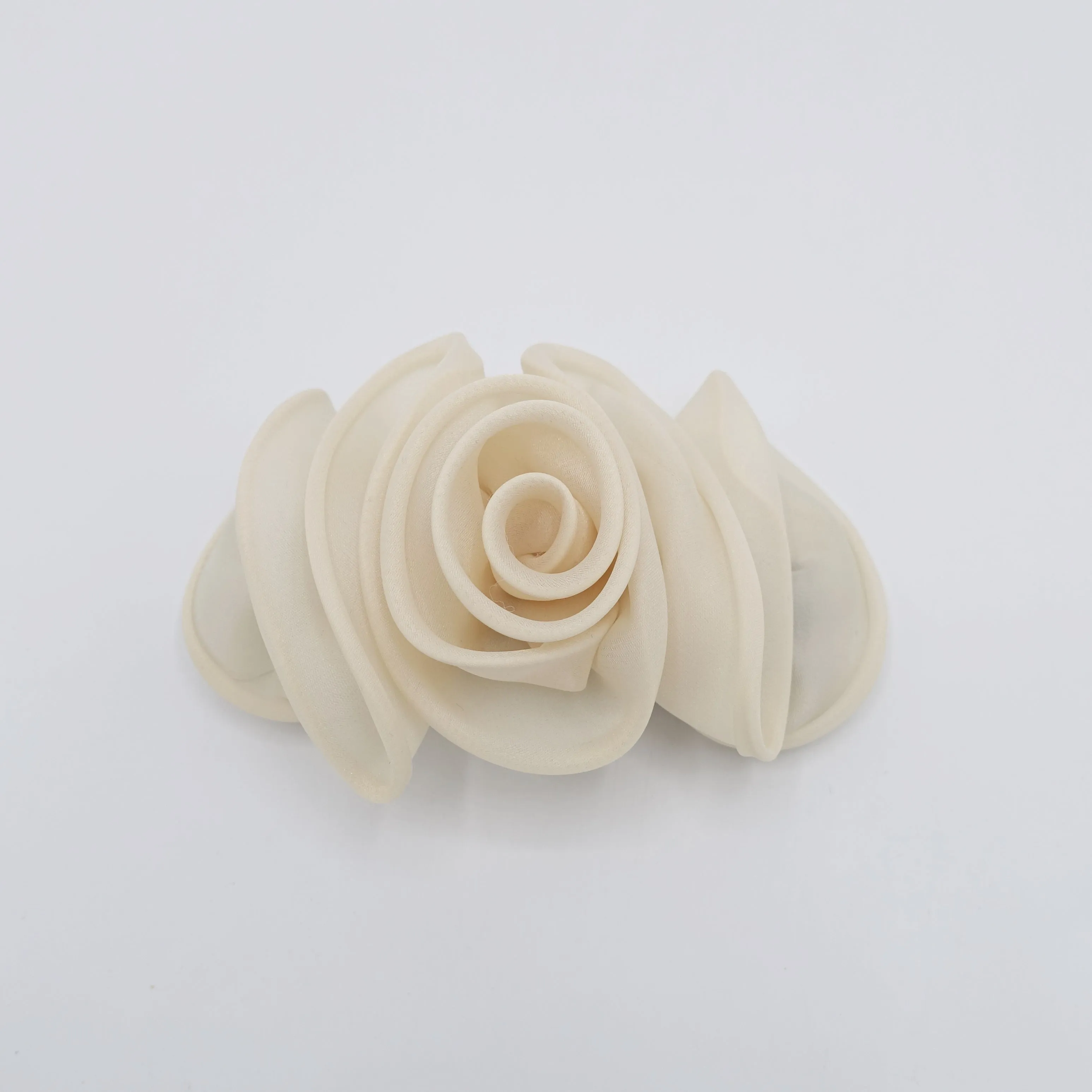 handmade organza flower hair barrette