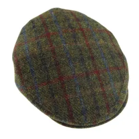 Harris Tweed Flat Cap (Green)