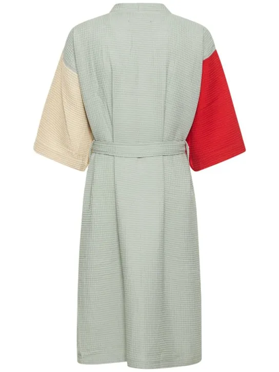 HAY   Waffle cotton blend bathrobe 