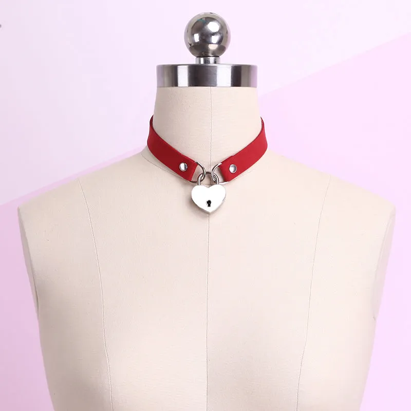 Heart Choker With Key