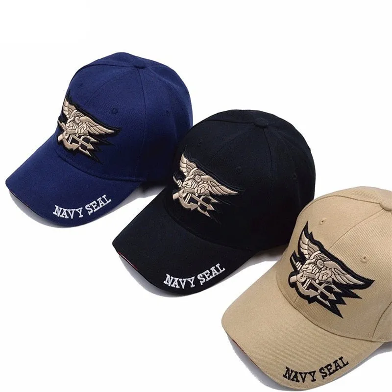 High Quality Mens US NAVY Baseball Cap Navy Seals Cap Tactical Army Cap Trucker Gorras Snapback Hat For Adult