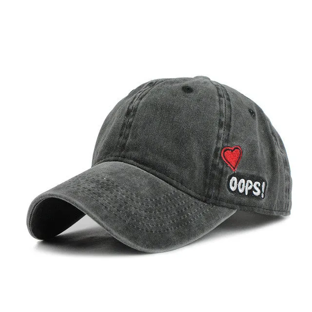 High quality Washed Cotton Adjustable Unisex Baseball Cap - Solid Color